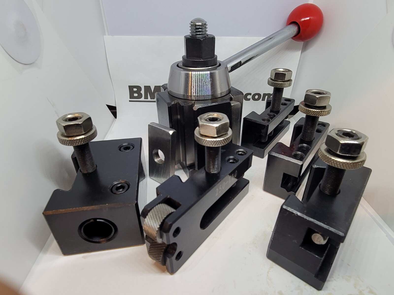 New Atlas / Craftsman 9″-12″ Lathe AXA Wedge Type Quick Change Tool Post Set