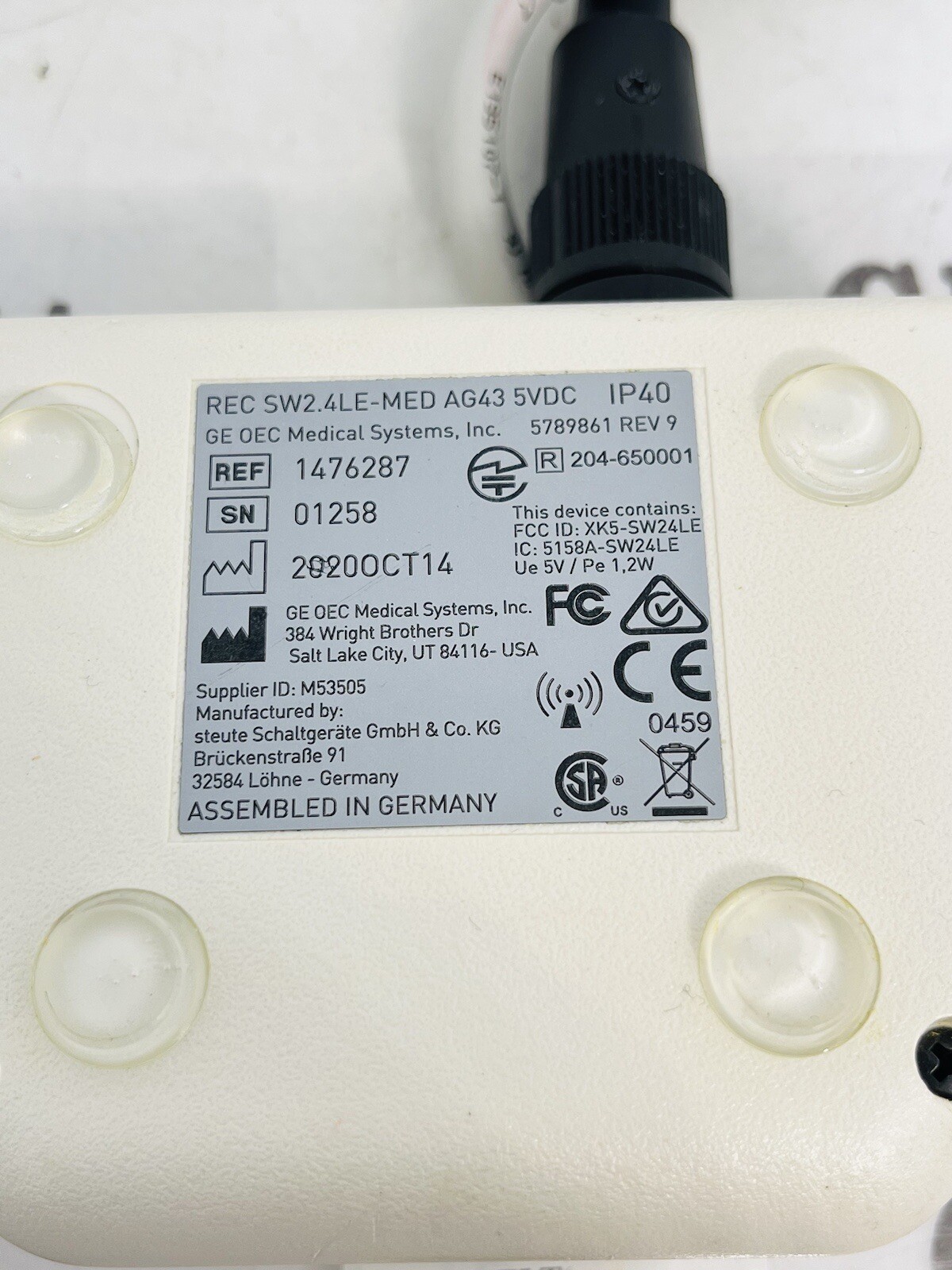 GE OEC 5789861 REV9 WIRELESS FOOT SWITCH RECEIVER :30DAYWARRANTY🇺🇸👍