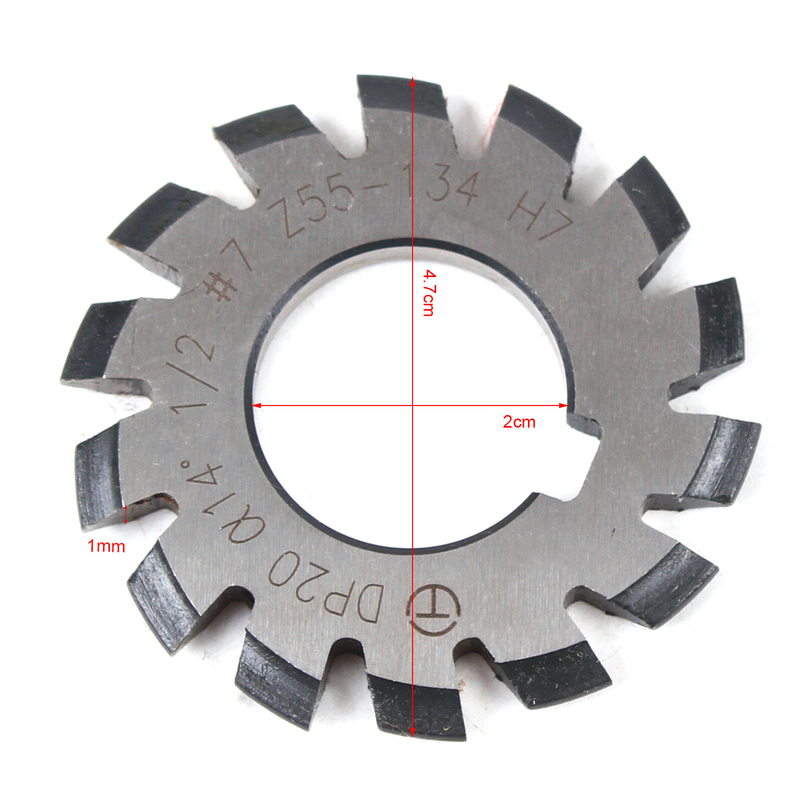 8 Pcs/Set 14.5° Involute Gear Cutter DP8 DP10 DP16 DP20 DP22 PA14-1/2 HSS 8H Set