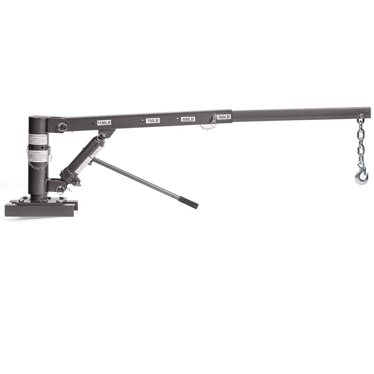 Stark USA 1/2 Ton Capacity Pickup Truck Extra Hoist Lift 5-1/2″ x 8″, Grey