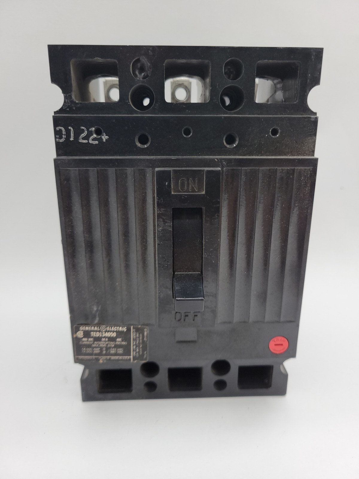 General Electric TED134050 Bolt-On Circuit Breaker 50A 3P 3PH 480V 14KA TED