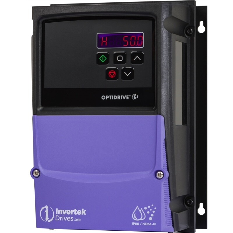 ODE-3-140012-3F1A – Invertek VFD – 0.5HP 1.2A 380V-480V 3Ph/3Ph – VFDexchange