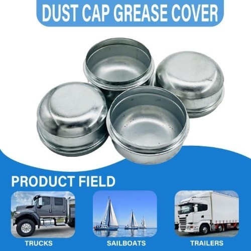 Replacement Dust Cap Grease Cover 2-3/8″ for Trailer Camper RV Axle Hub (Qty 4)