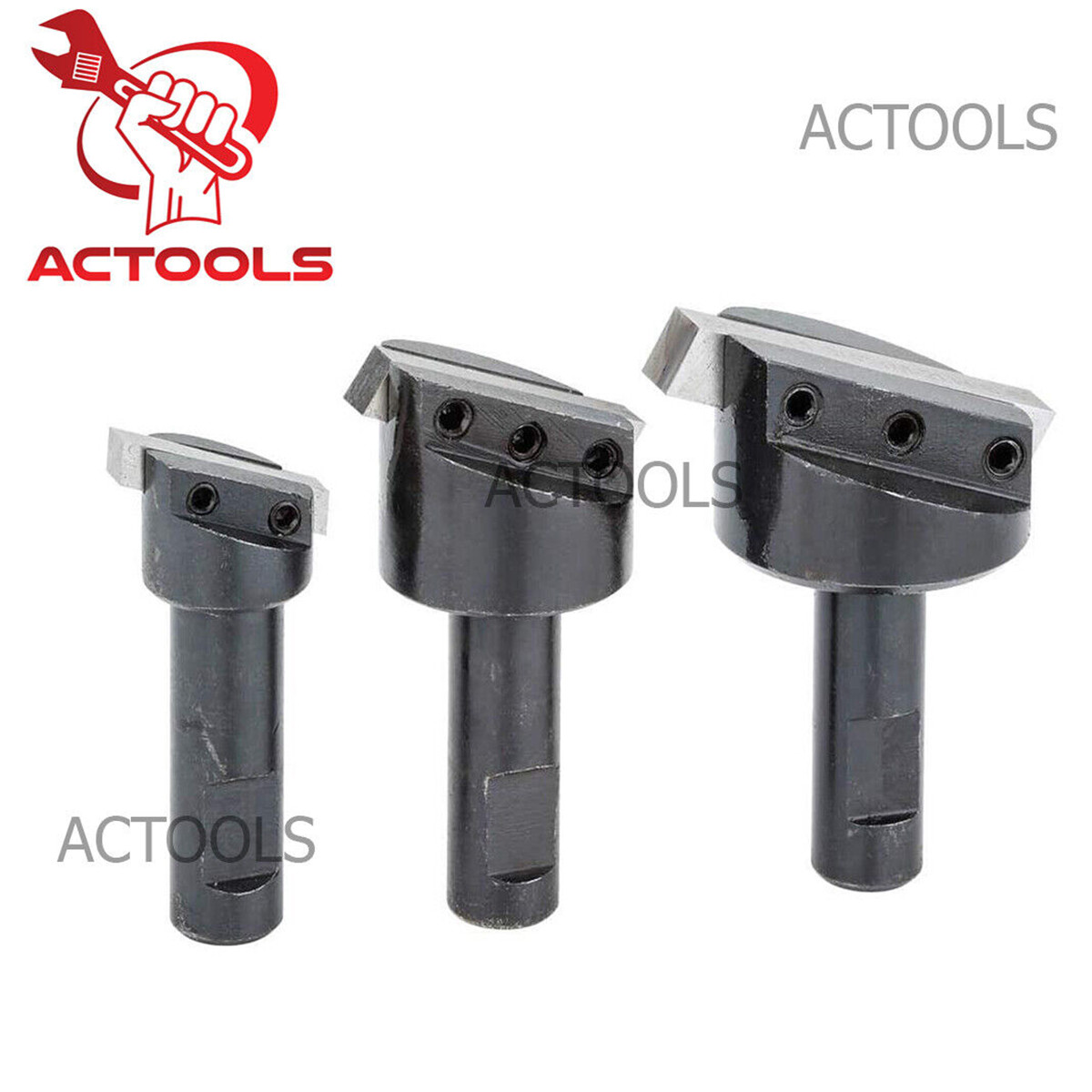 New Fly Cutter Set 1/2″ Shank 3/4» To 1-1/2»Cutting Milling Hardened Tool Bits