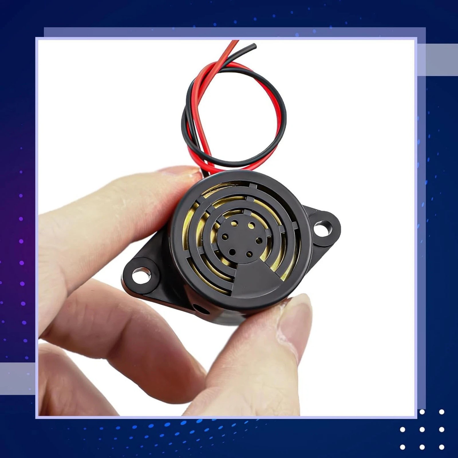 8 Pcs DC 3-24V 95dB Electronic Buzzer Active Piezo Alarm Sounder Continuous Tone