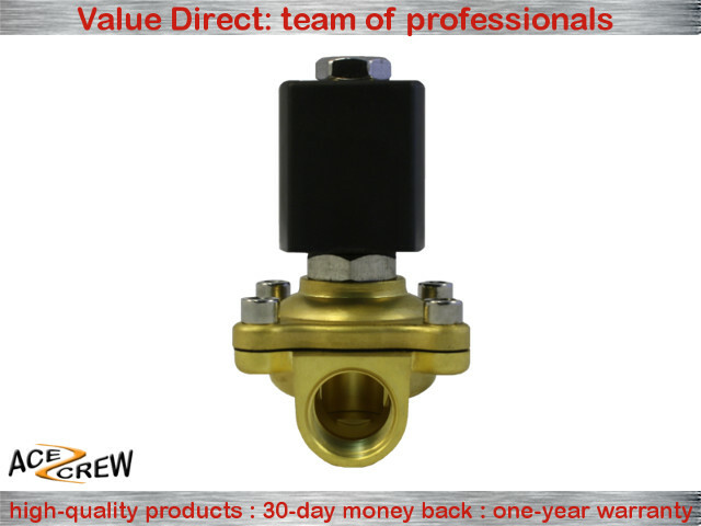1/2 inch 110V-120V AC Brass Electric Solenoid Valve NPT Gas Water Air N/C