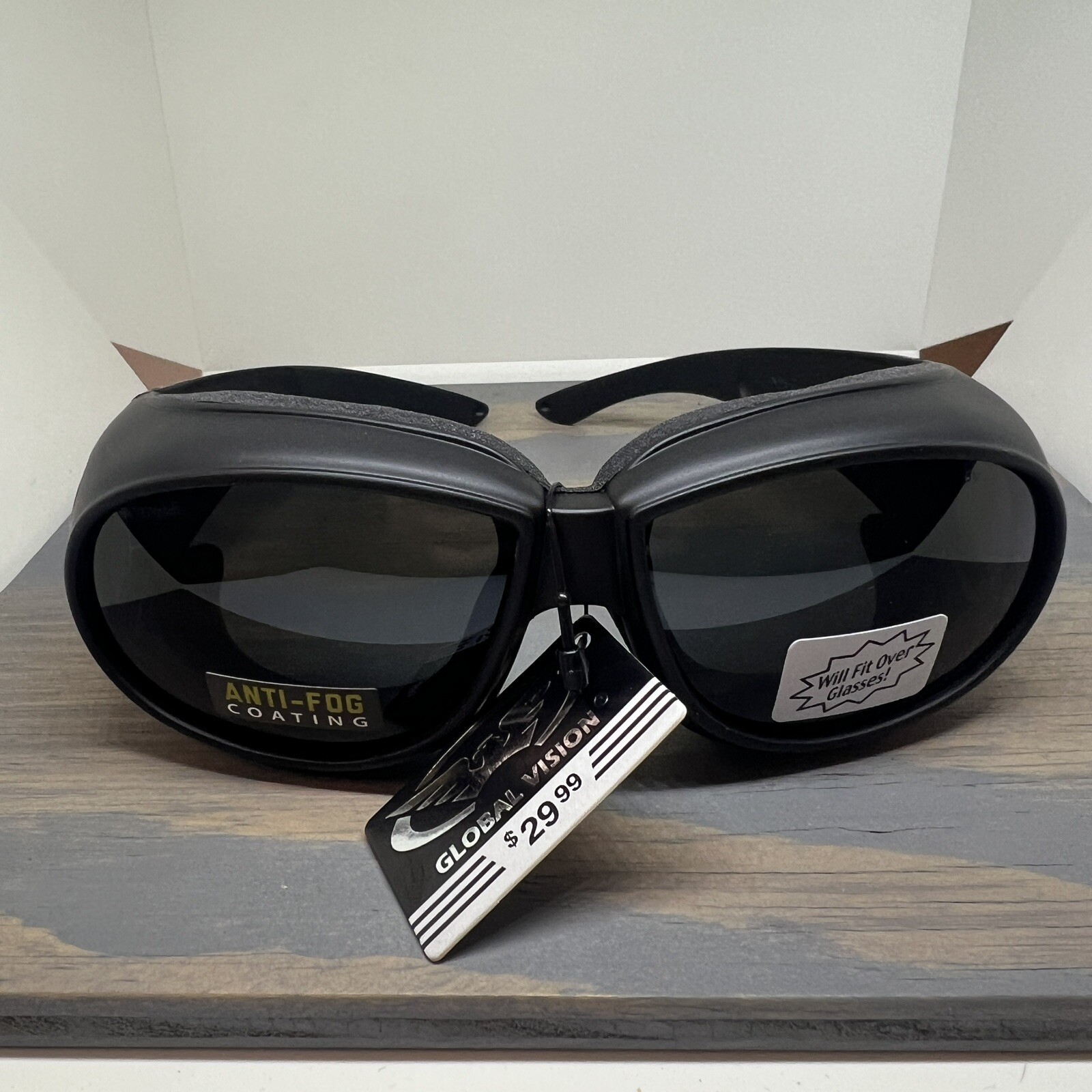 Global Vision Outfitter Fit Over Safety Glasses Padded Shatterproof Smoke Tinted