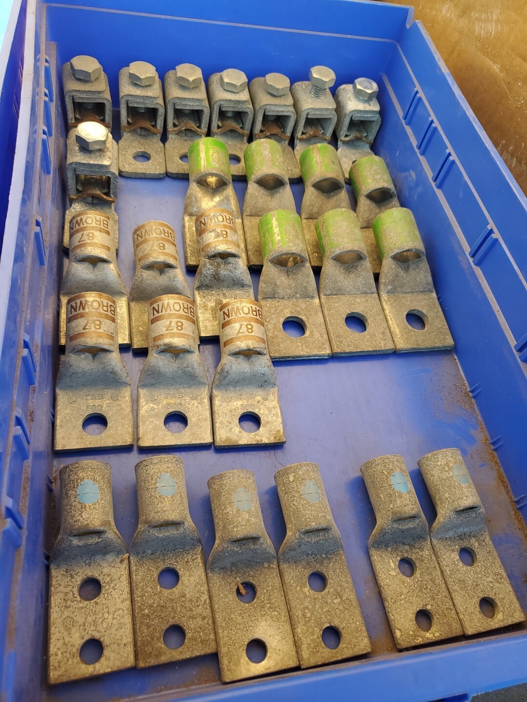 Copper Compression Crimp Lugs Lot Of 27