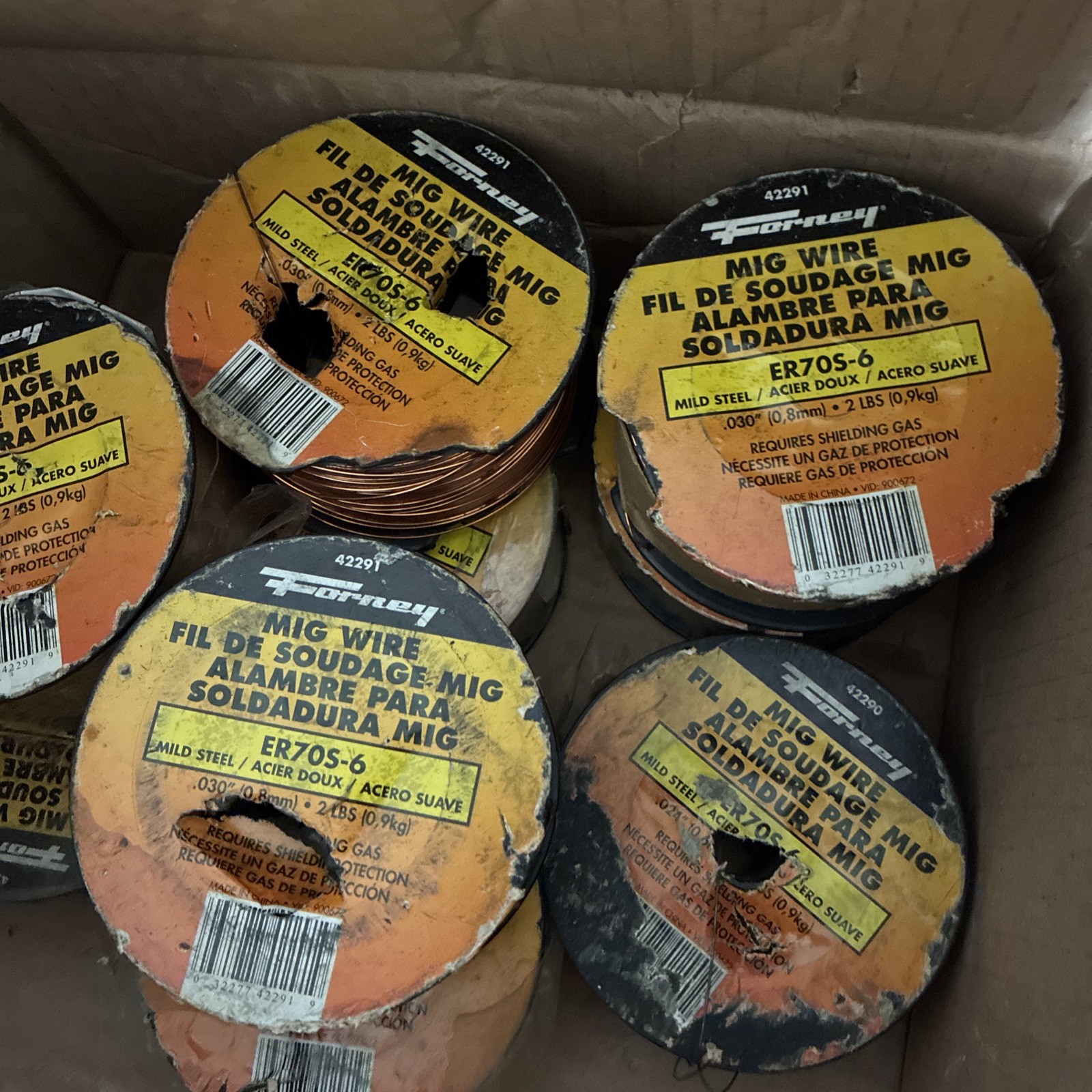 8x Forney 42292 Welding ER70S-6 Mig Wire 0.35″ 2 lbs.