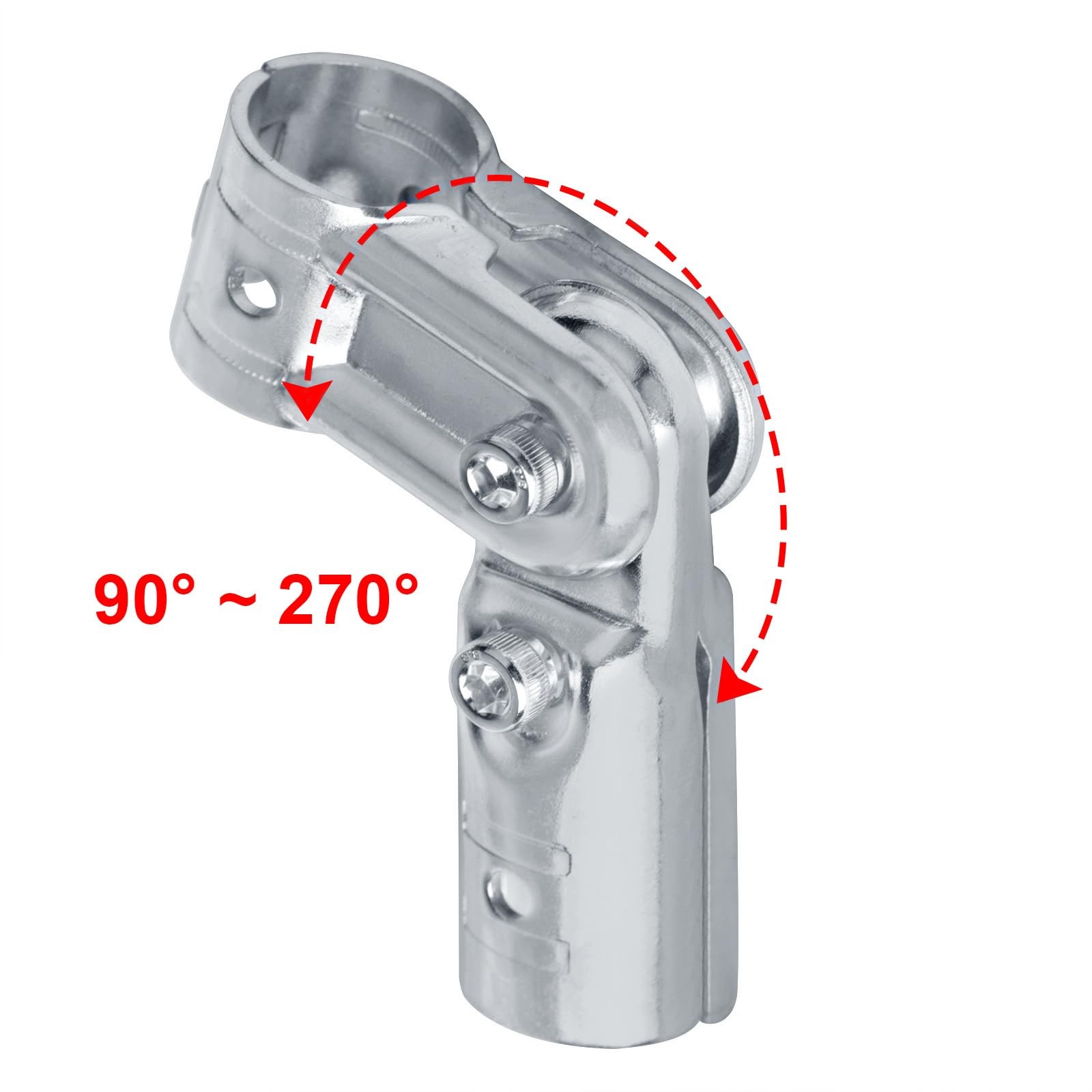 Eoere 10 Sets Adjustable Pivot Angle Pipe Fittings Connector Fits 3/4 Emt