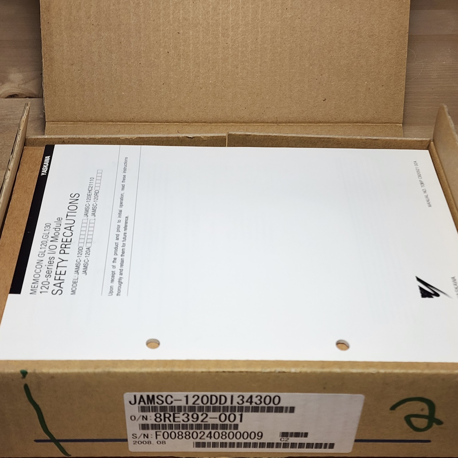 Yaskawa JAMSC-120DDI34300 Memocon GL120 16-Point Input Module 12/24VDC