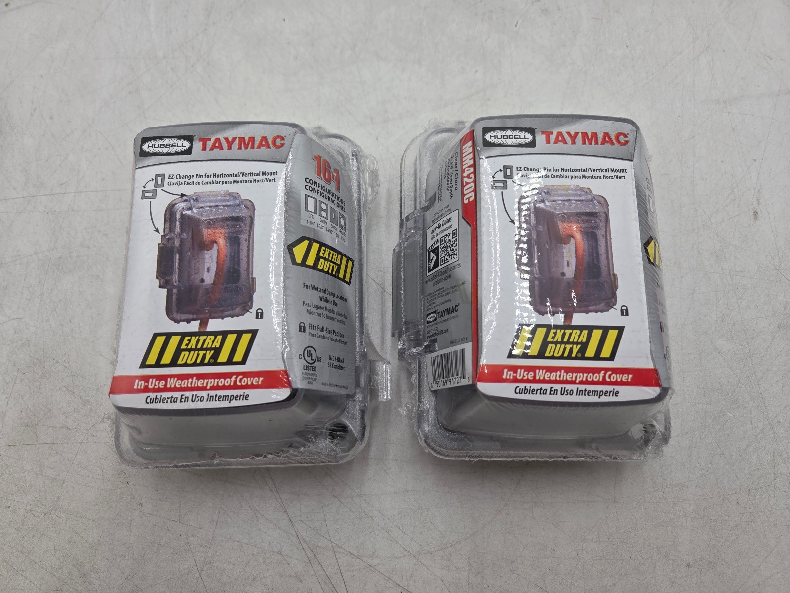 TayMac MM420C Rectangle Weatherproof Cover Thermoplastic LOT OF 2