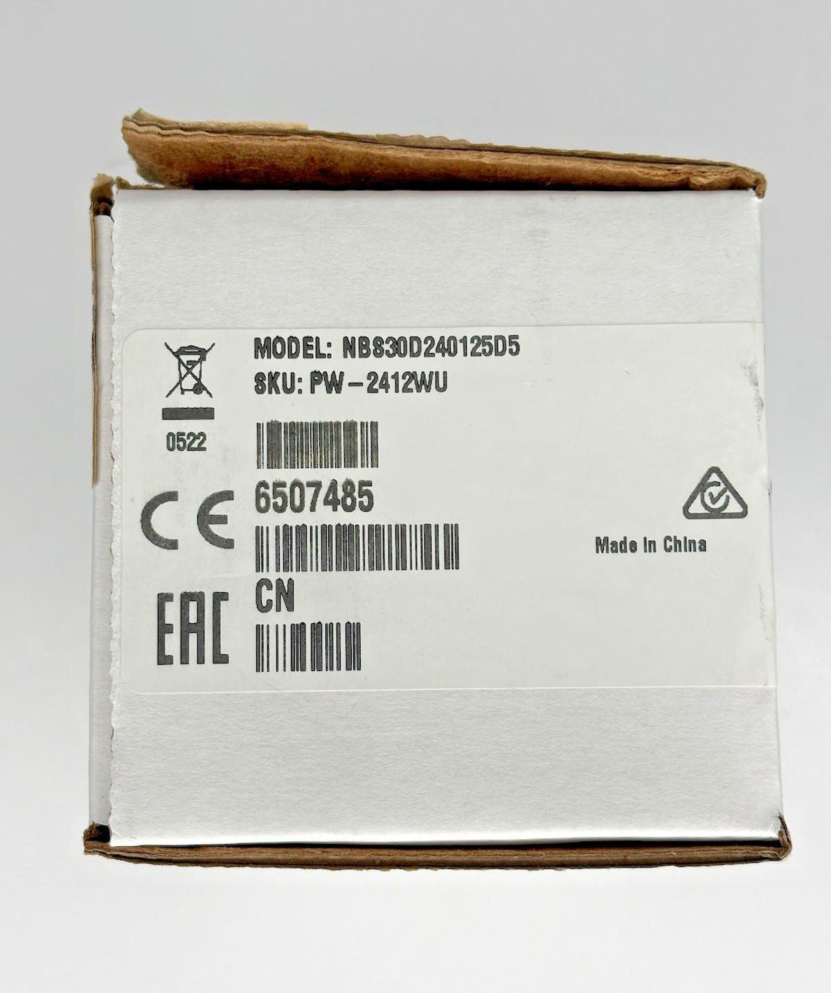 Crestron PW-2412WU Power Supply NBS30D240125D5 – NEW