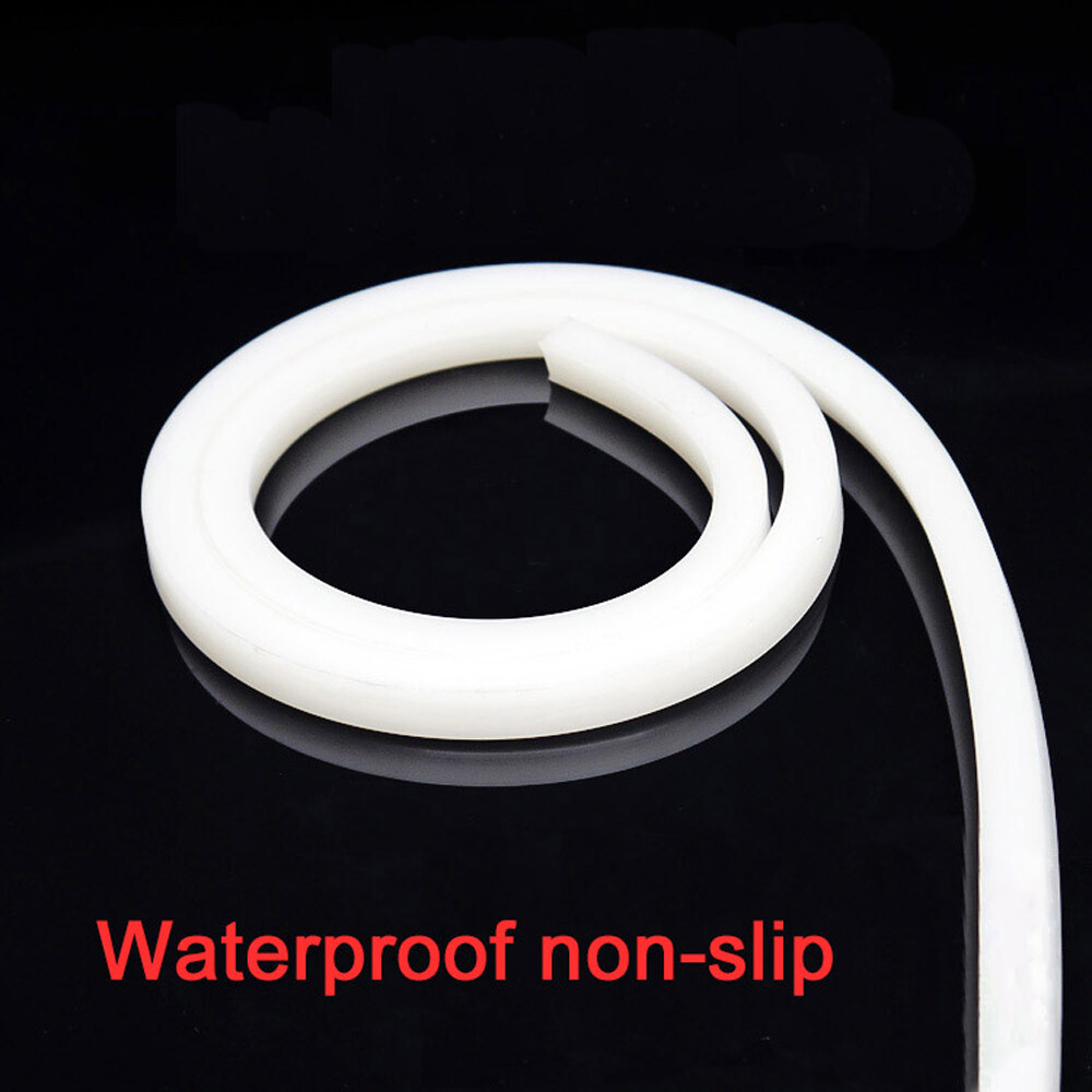 Sealed White Silicone Strips Solid Rubber Various Sizes For Food Electronics