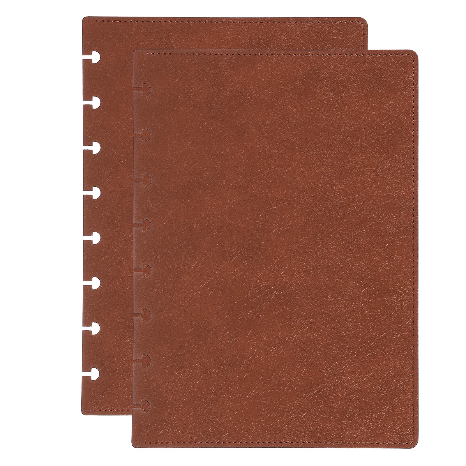 1 Set Discbound Notebook Cover, A5 Cover, Dark Brown