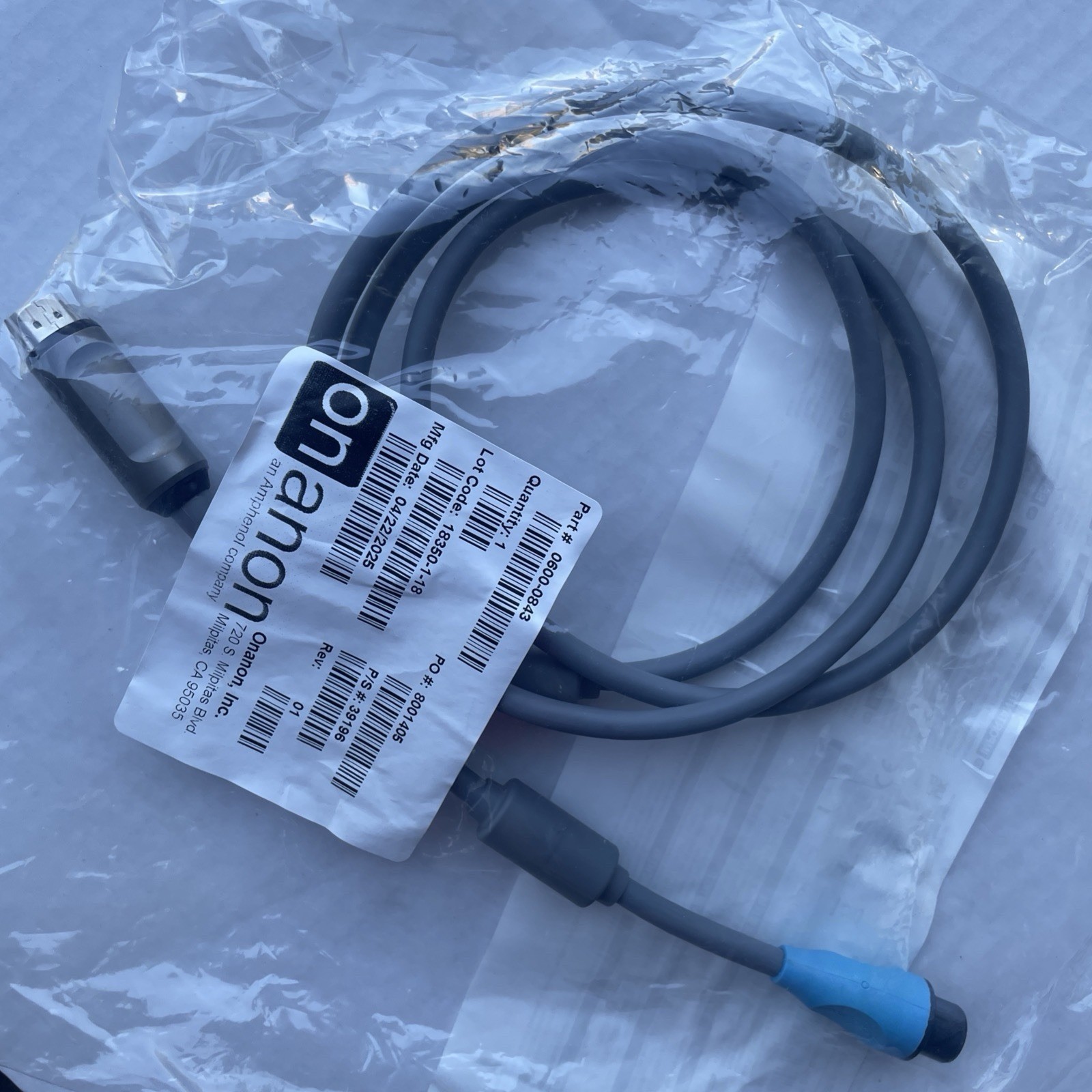 Verathon Glidescope CORE Quick Connect Cable 0600-0767 New 2025