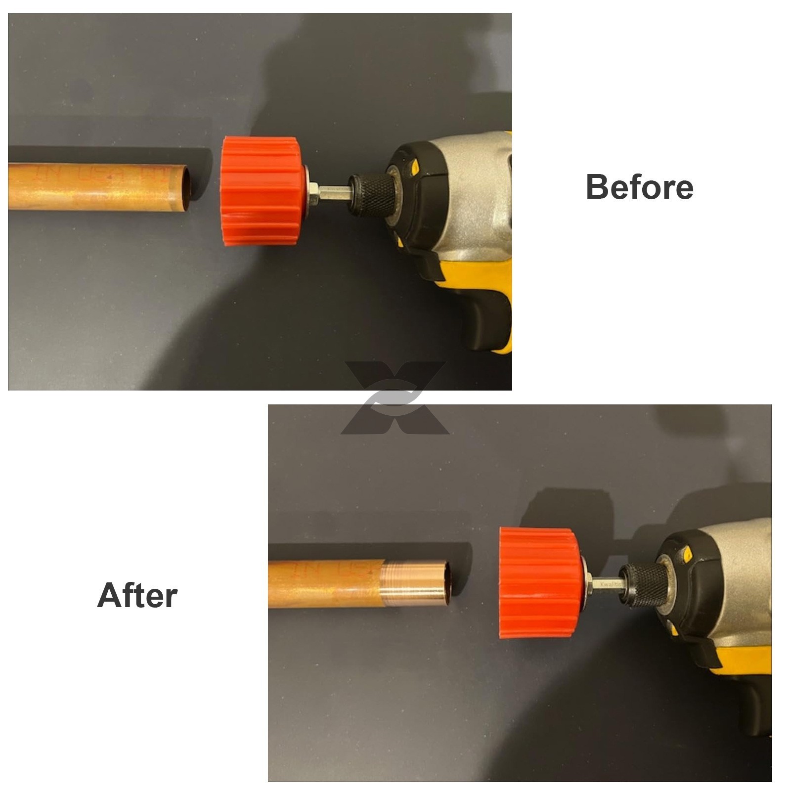 Copper Pipe Cleaner Set for Drill 1/2″ 3/4″ 1″ Bore Brush Kit Plumbing HVAC Tool