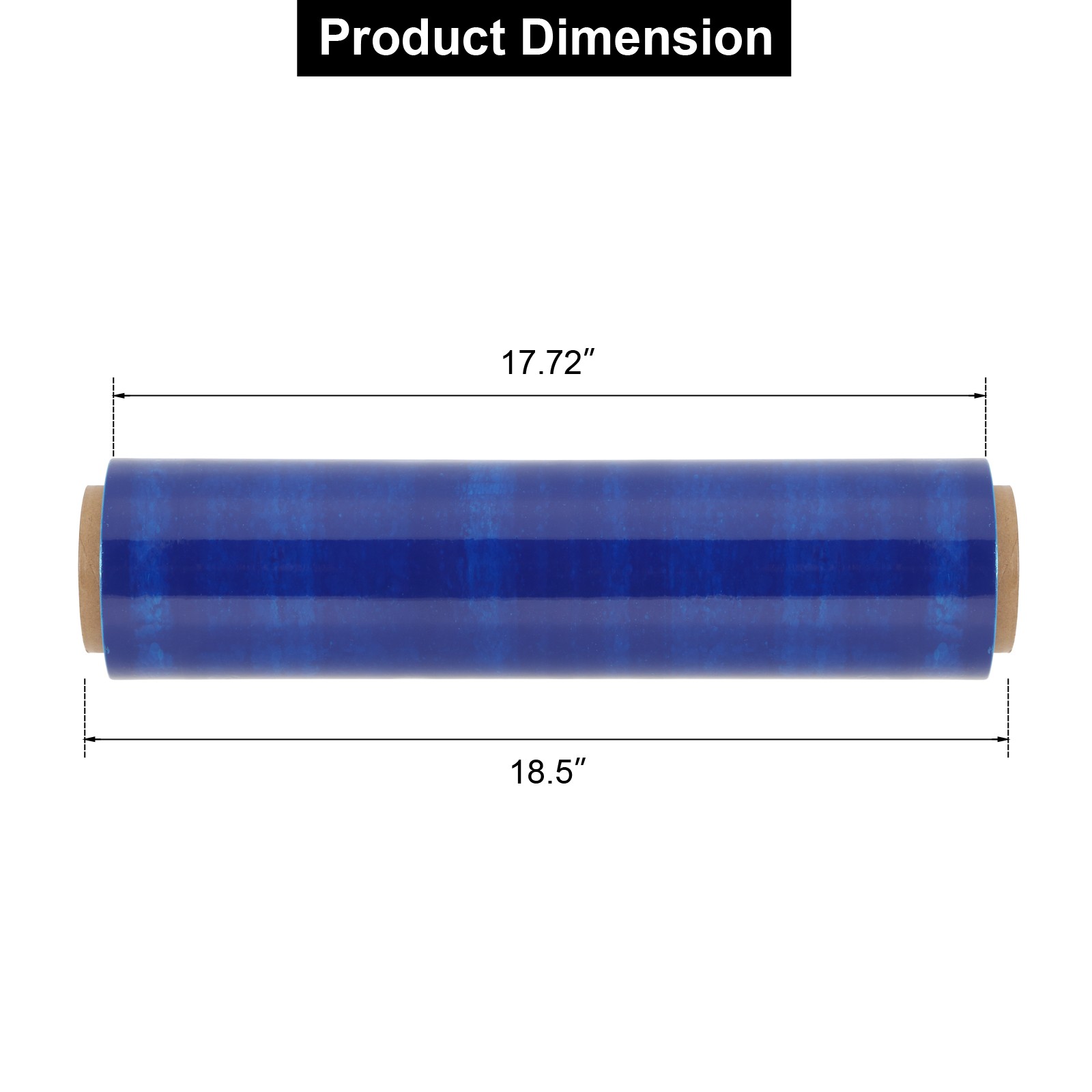 18″ x 1500′ 80 Gauge 4 Rolls Pallet Wrap Stretch Film Hand Shrink Wrap 3 Colors