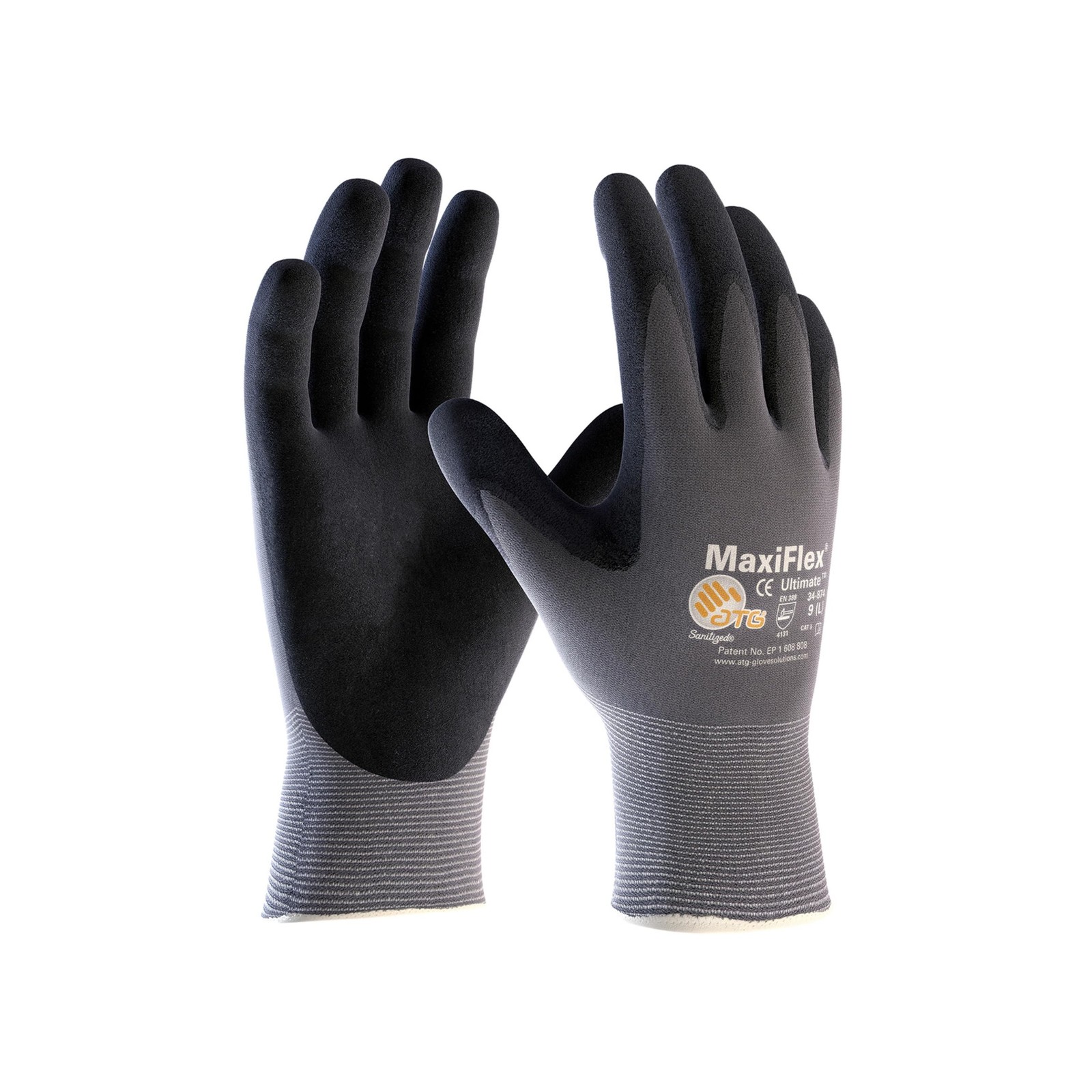 ATG MaxiFlex PIP 34-874/M MaxiFlex Ultimate, Foam Nitrile Palm Coated Gloves,…
