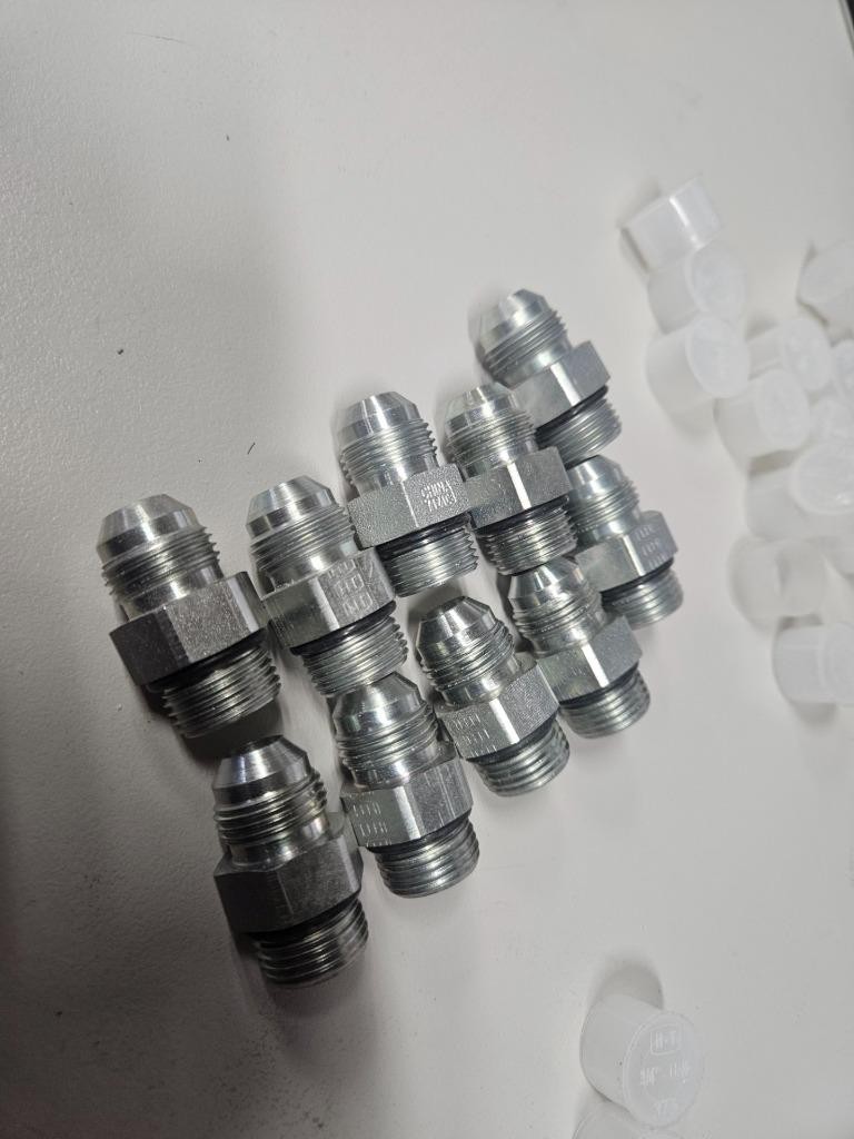 (10) Brennan 6400-08-08-O 1/2″ Male ORB to 1/2″ JIC Flare 08MJ-08MORB Straight