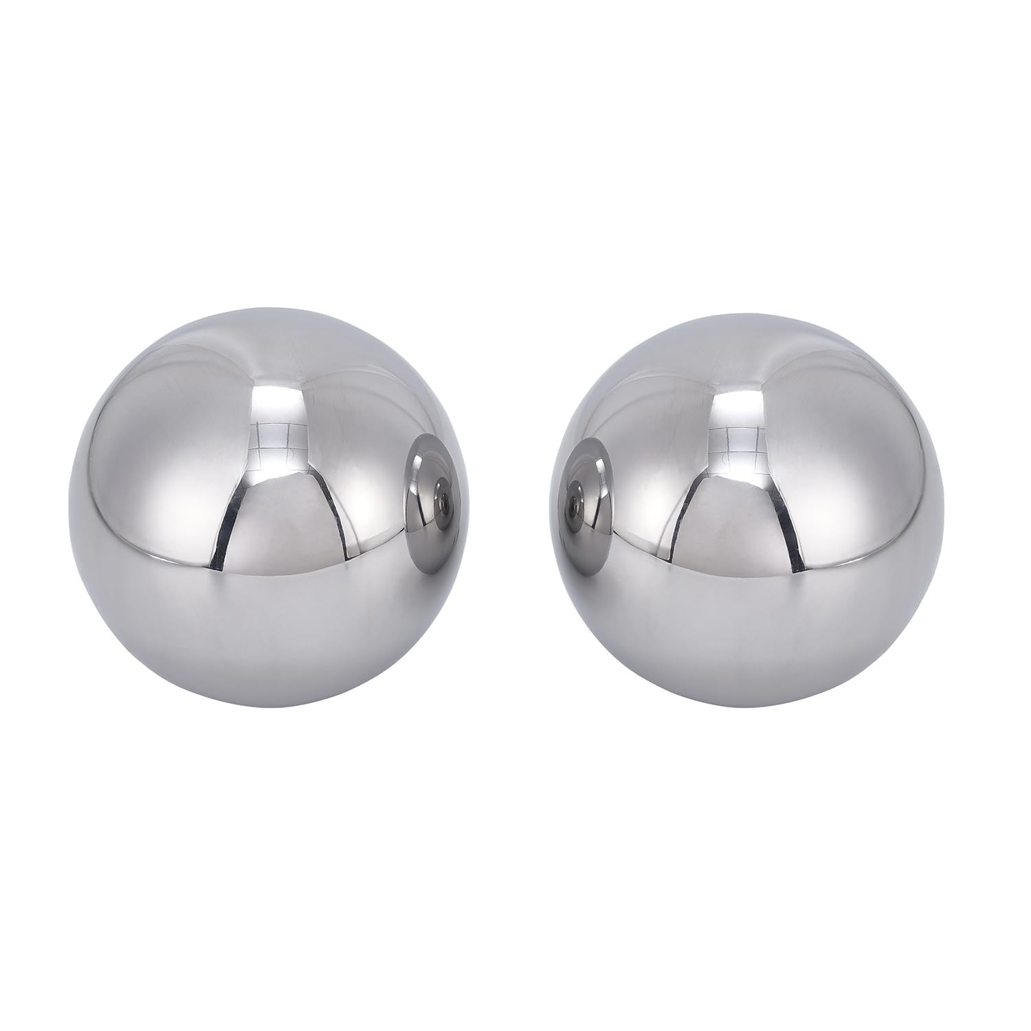 Two 2-1/2″ Inch Diameter Hardened Chrome Solid Steel Bearing Balls, Precision