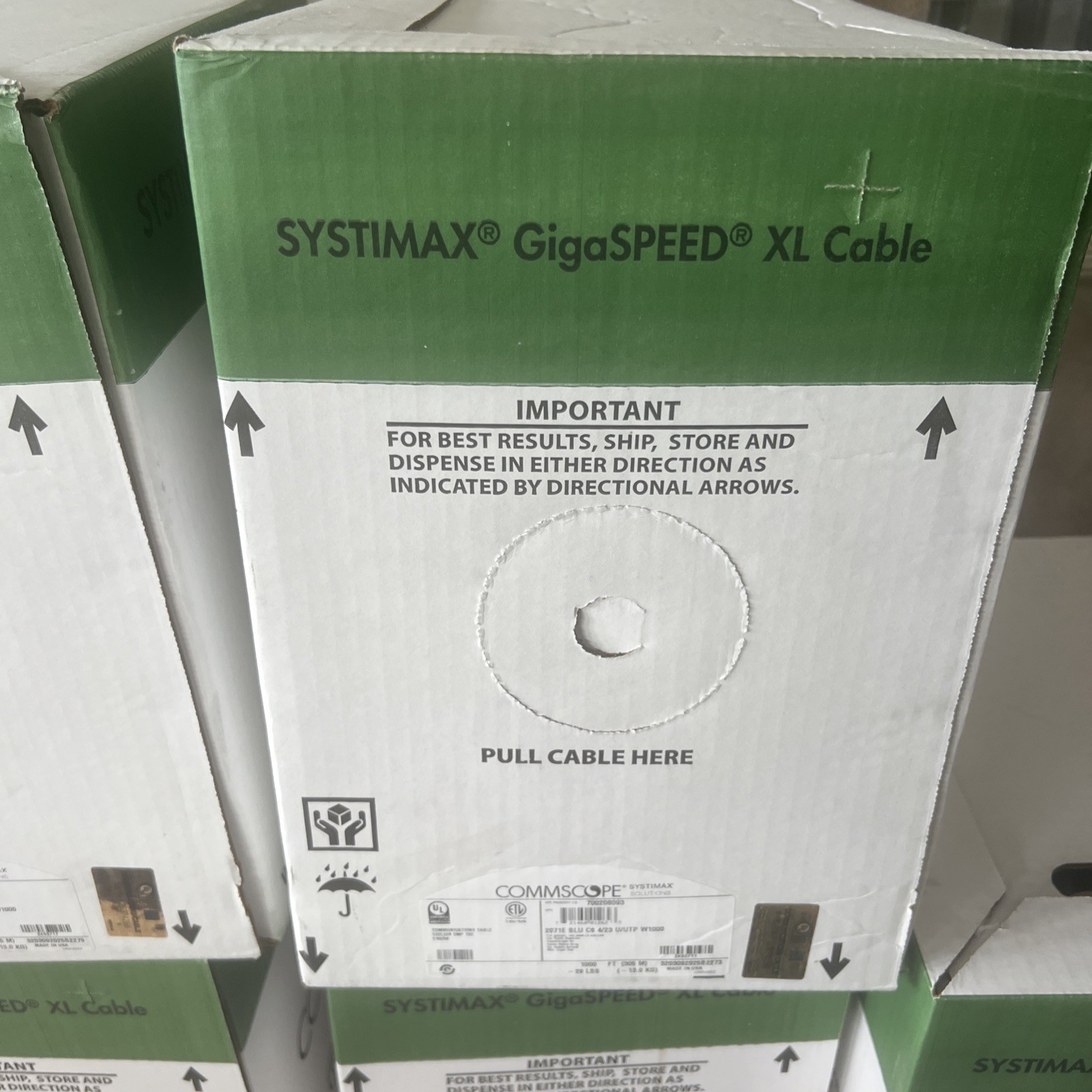 Blue COMMSCOPE GigaSpeed XL Category 6 Cable Plenum 1000ft 2071E 4/23 U/UTP