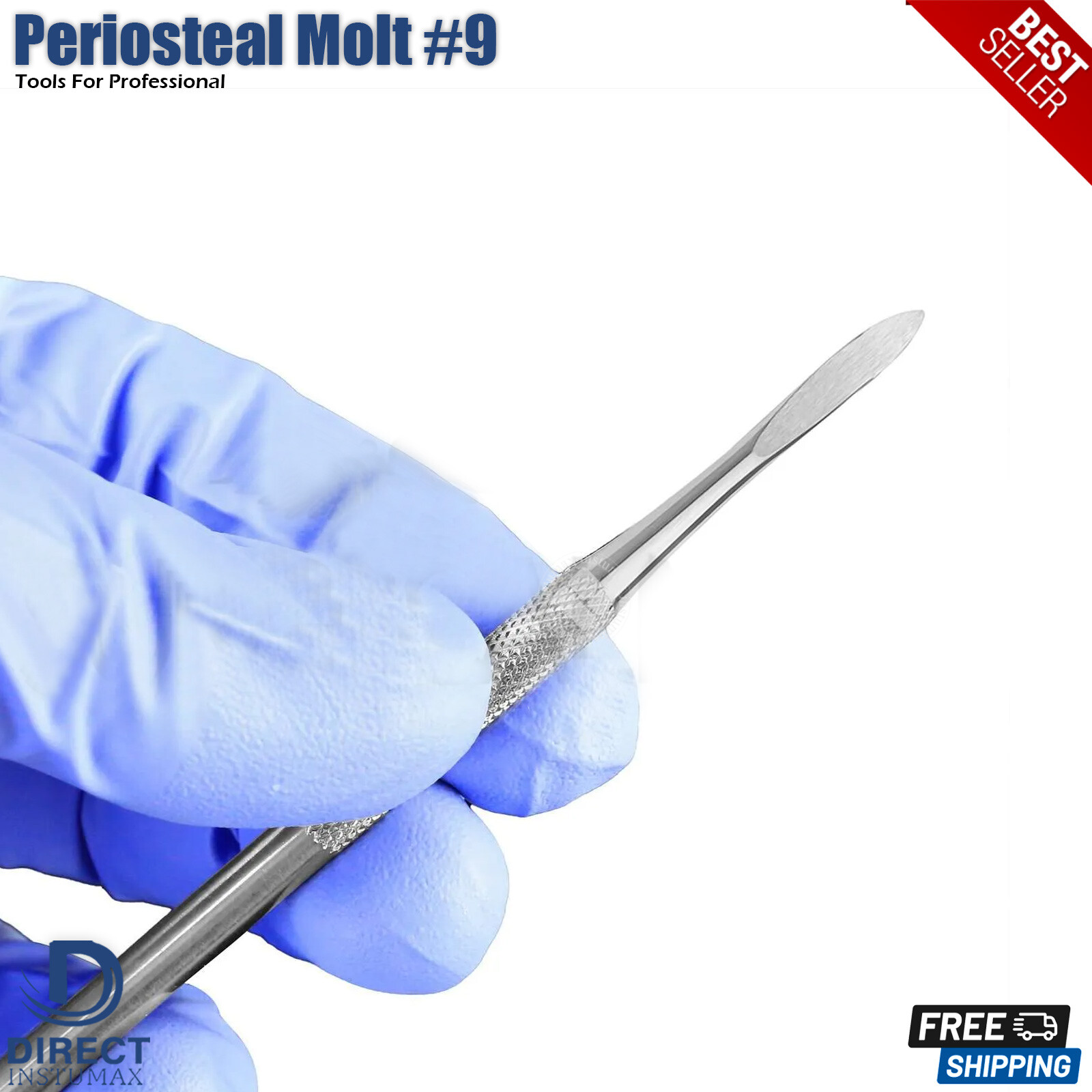Dental Periosteal Elevator Molt #9 Double Ended German Grade Stainless Steel