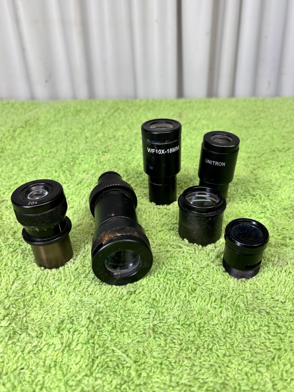 Lot of (6) Vintage Miscellaneous Microscope Eyepieces