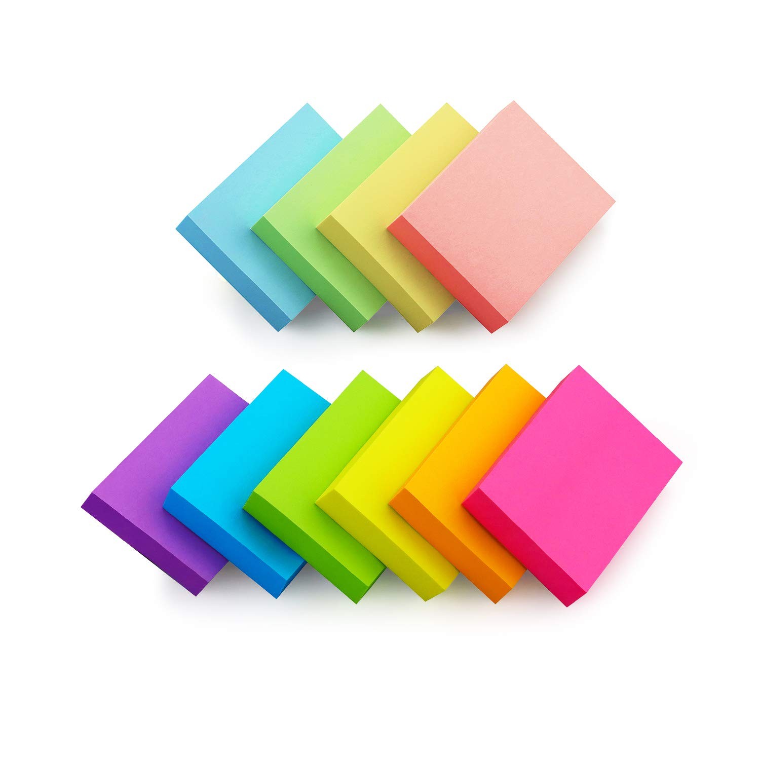 20 Pads Post It Notes 10 Colors 1.5 x 2 Inches Small Post It Notes 100 Sheets