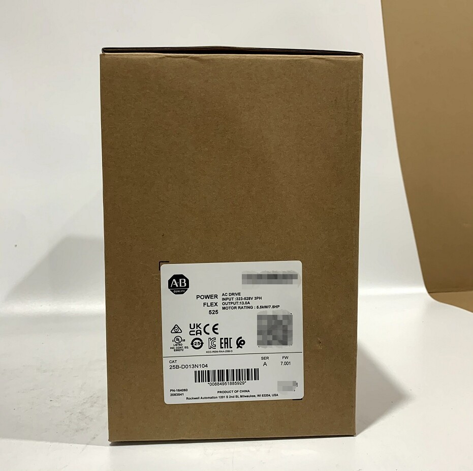 AB 25B-D013N104 PowerFlex 525 AB 25B-D013N104 AC Drive 25BD013N104 NEW 1PCS