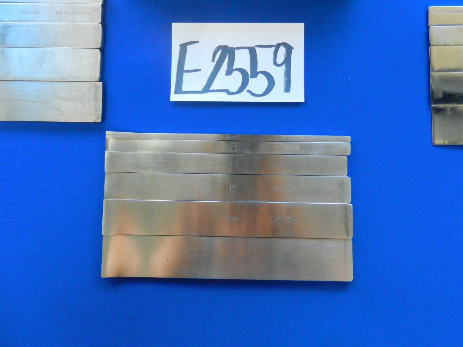 E2559 Zimmer Jarit Curved and Straight Lot of w18 Lambotte Osteotomes
