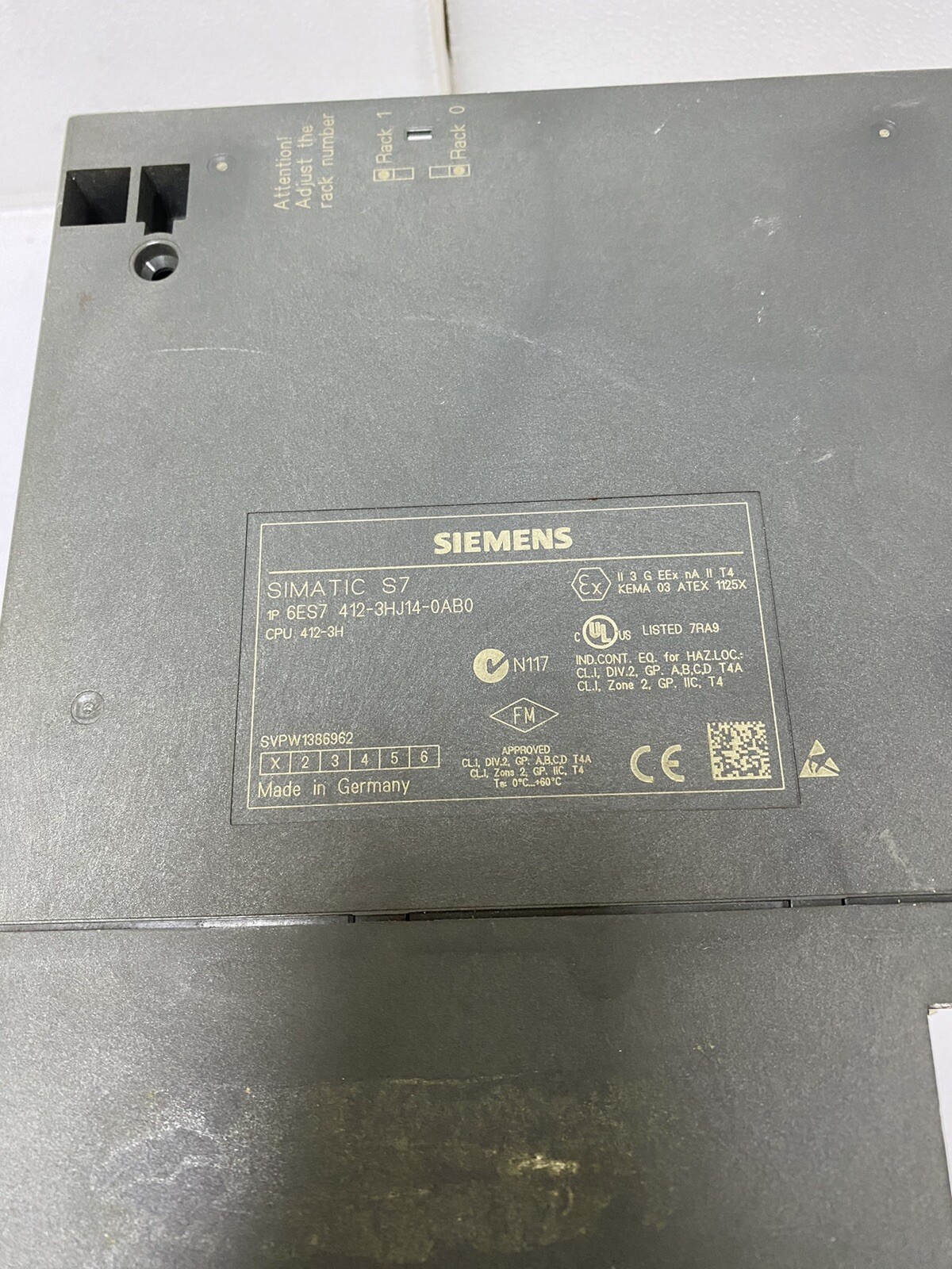 Siemens S7-400 CPU 412-3H 6ES7412-3HJ14-0AB0 + 2x 6ES7960-1AA04-0XA0