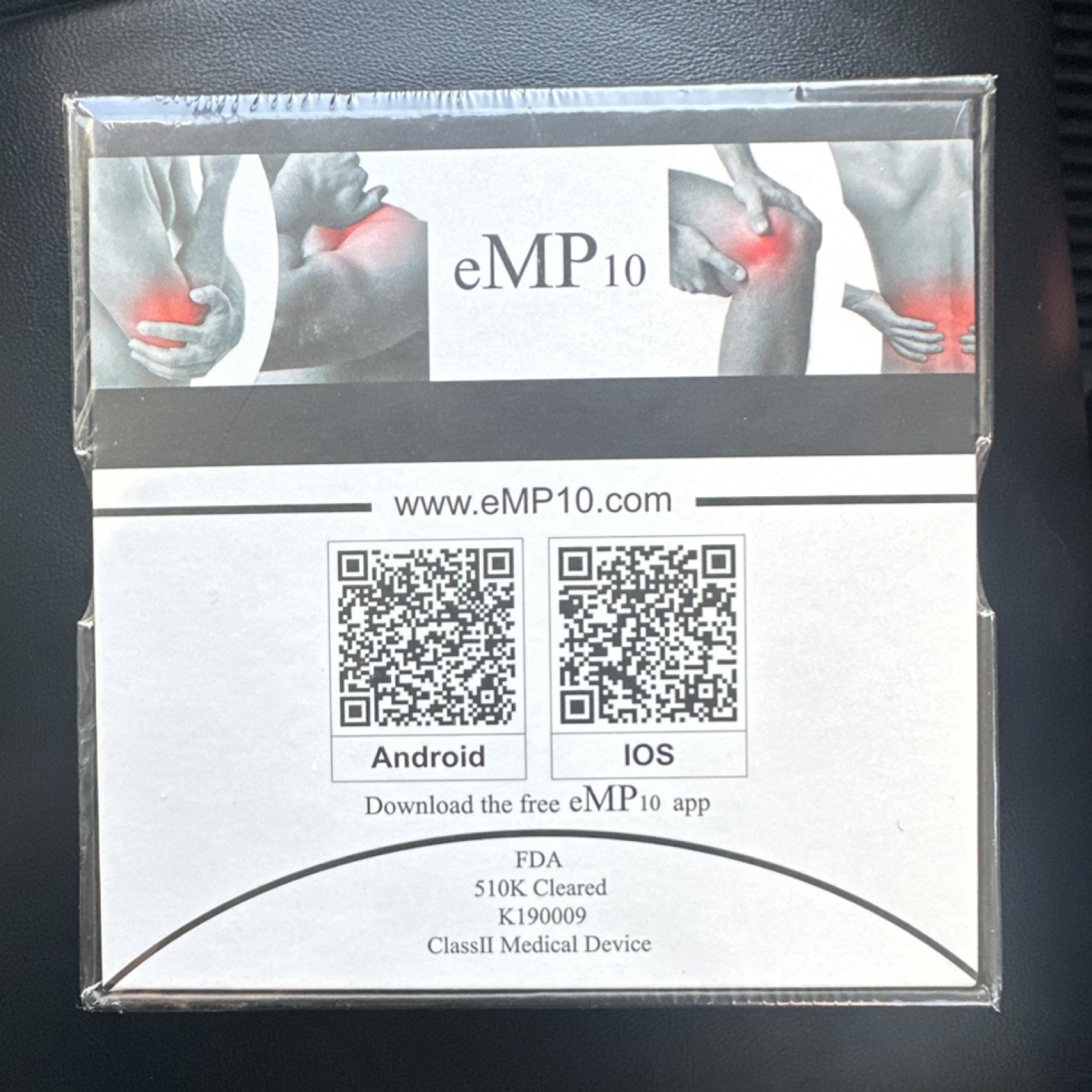 eMP10 Wireless TENS EMS Unit K190009 for Physical Therapy Pain Management