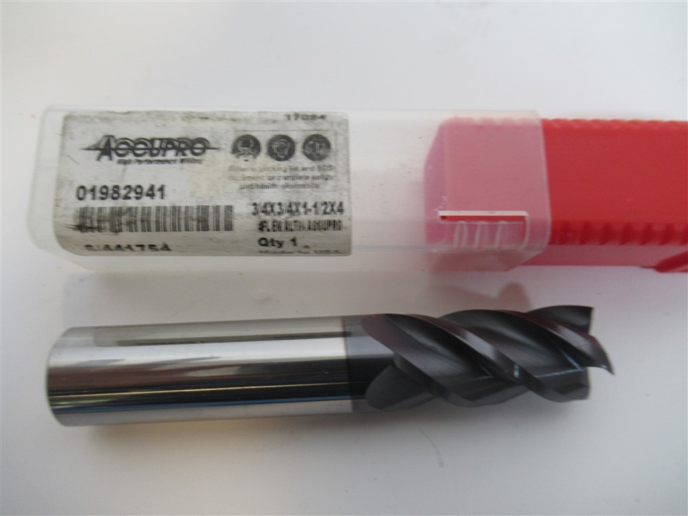 Accupro 01982941 , 3/4″ Solid Carbide Square End Mill Bit
