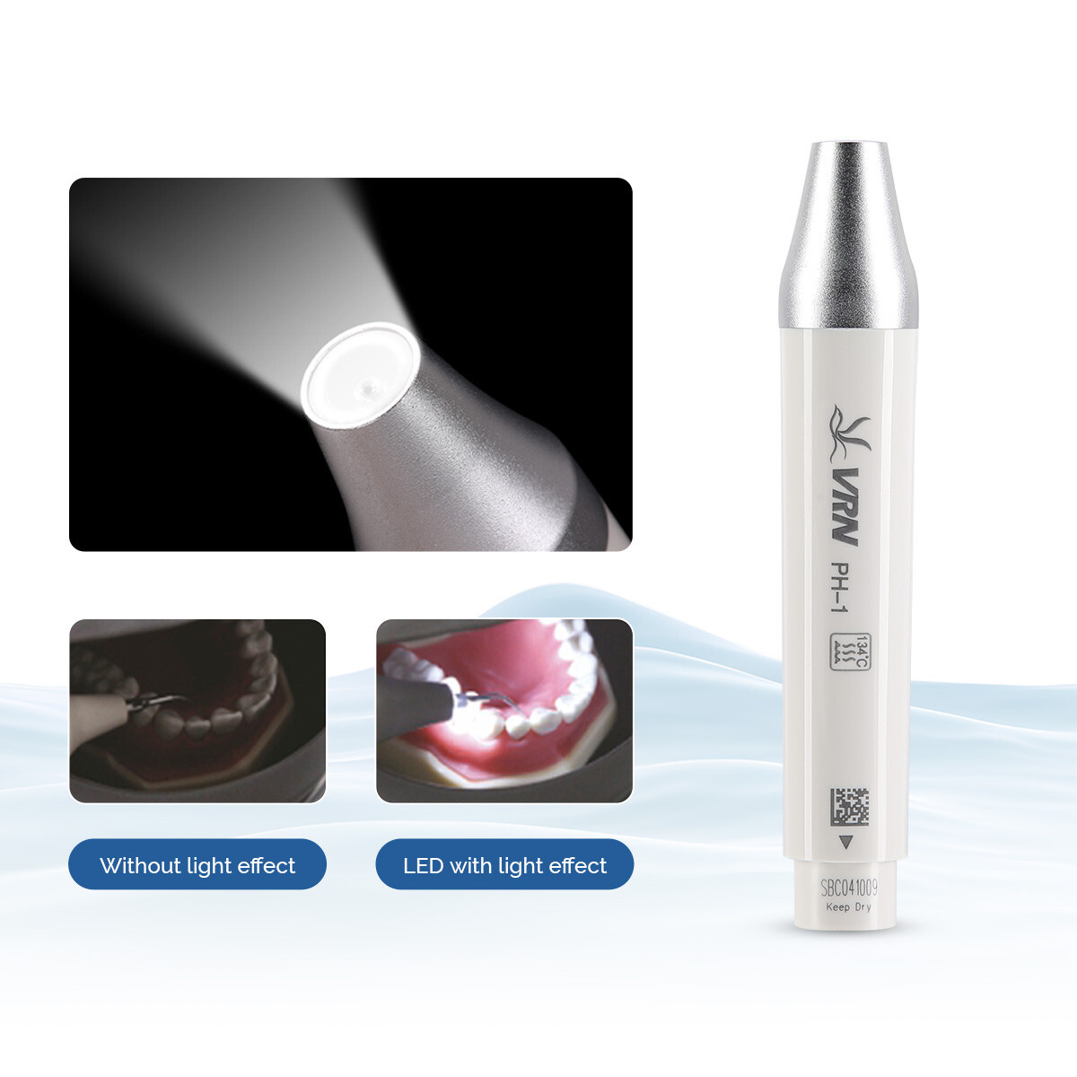 Dental Piezo Ultrasonic Scaler fit EMS Cavitron LED Handpiece with Tips