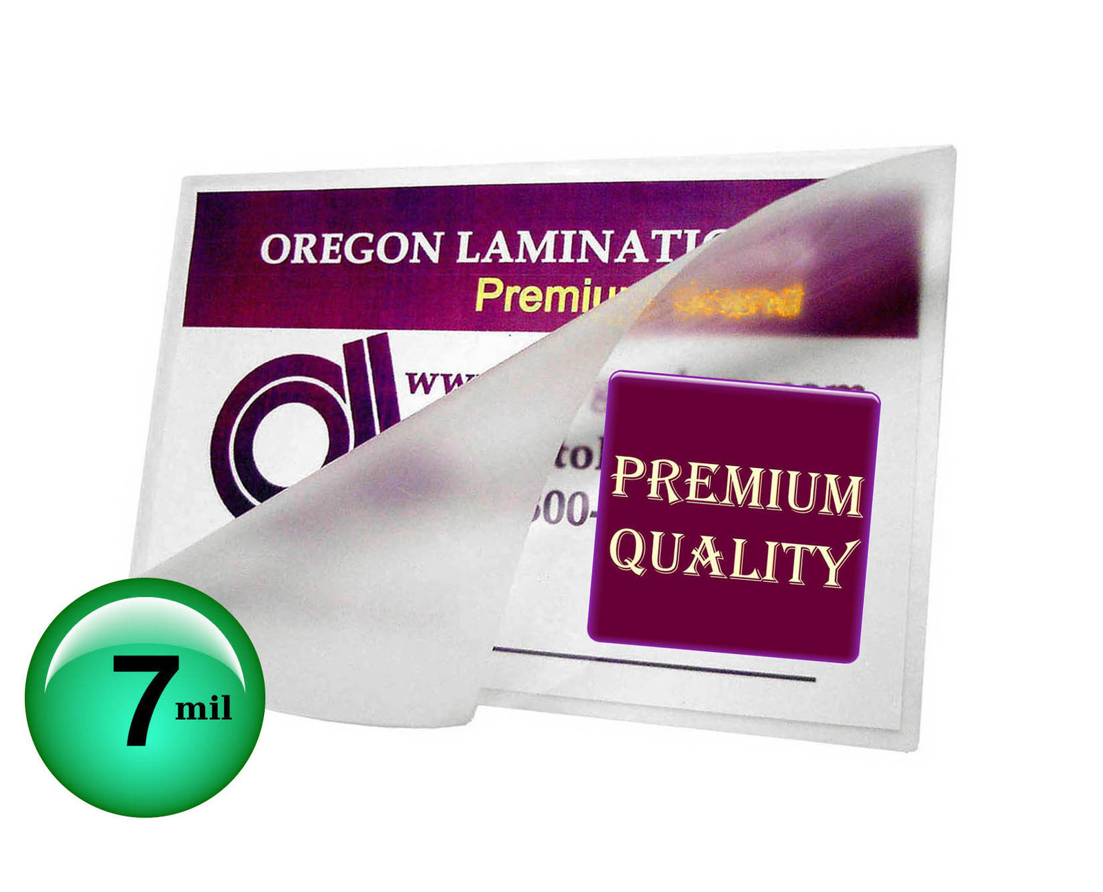 500/pk Special Military-R Wallet size 7 Mil 2-3/8 x 3-1/2 Hot Laminating Pouches