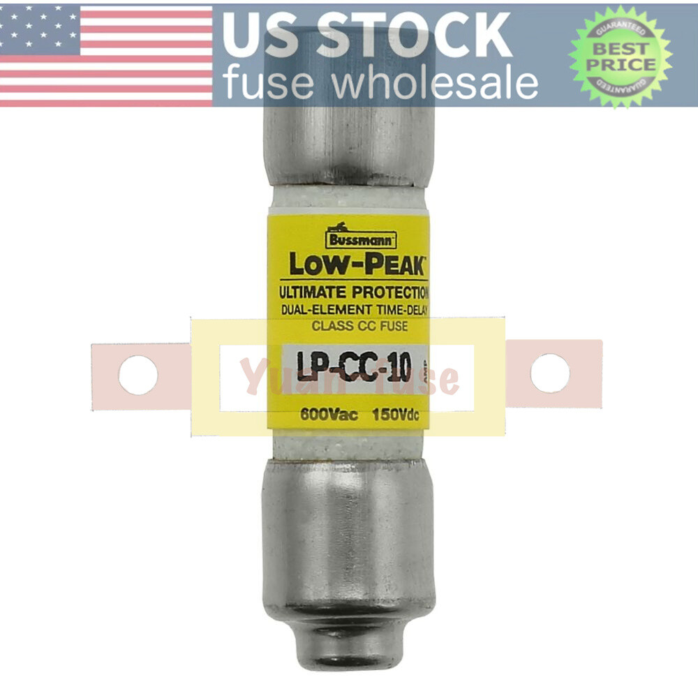 10PCS LPCC10 New Bussmann LP-CC-10 10A 600Vac Time-delay Fuse Fast Delivery