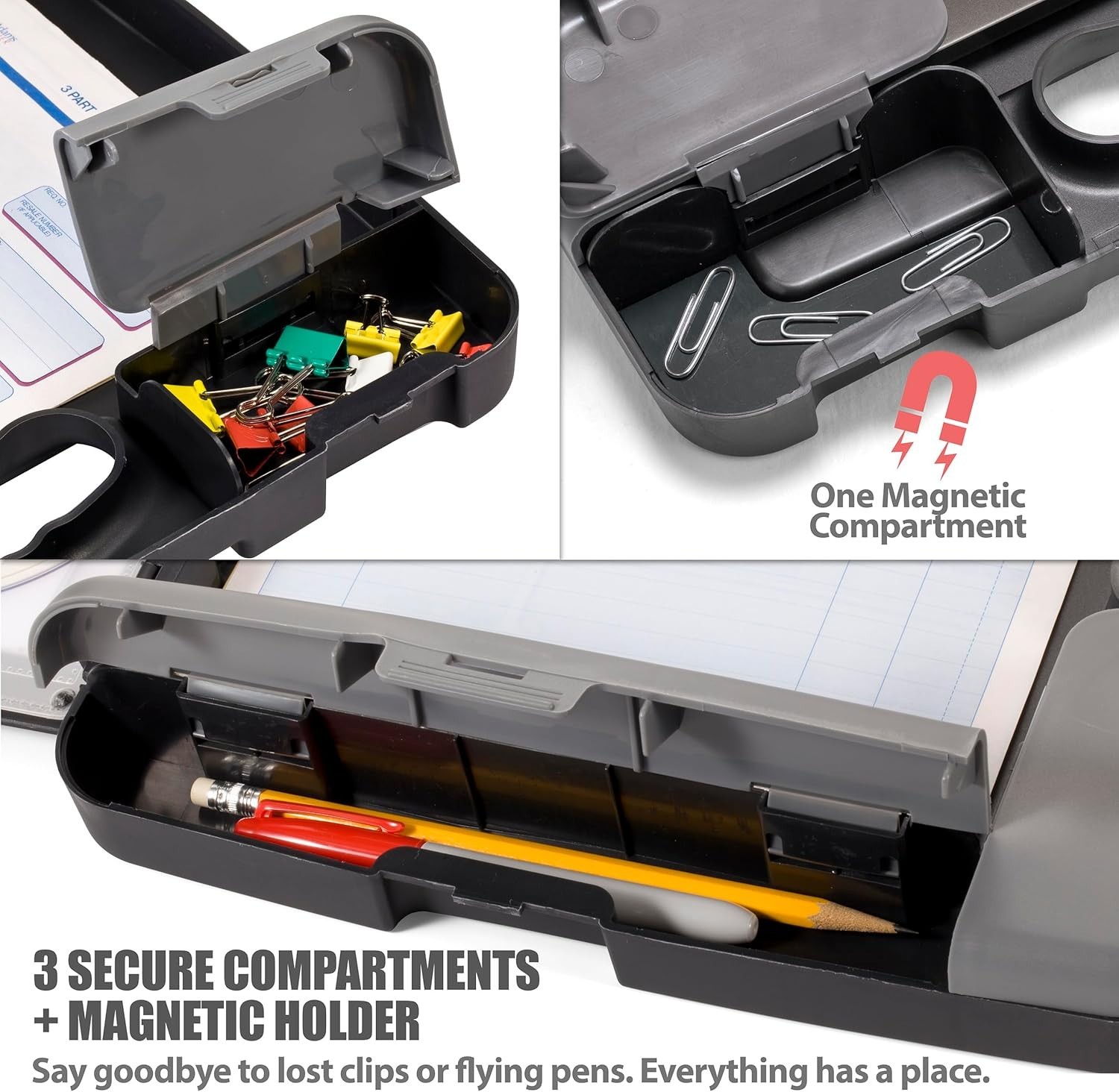 Lightweight A4 Clipboard Storage Case with Strong Metal Clip for Everyday Use