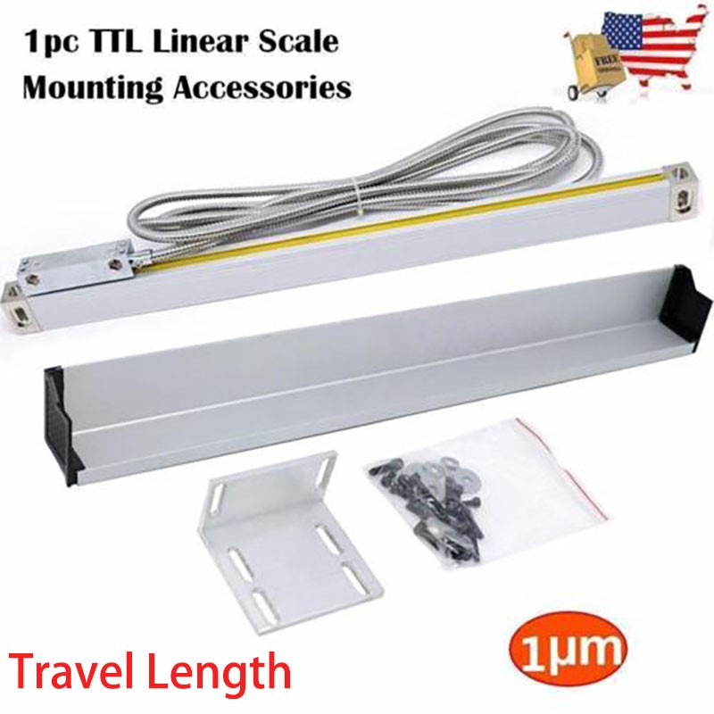 2/3 Axis Digital Readout DRO TTL Linear Glass Scale Encoder CNC Milling Lathe