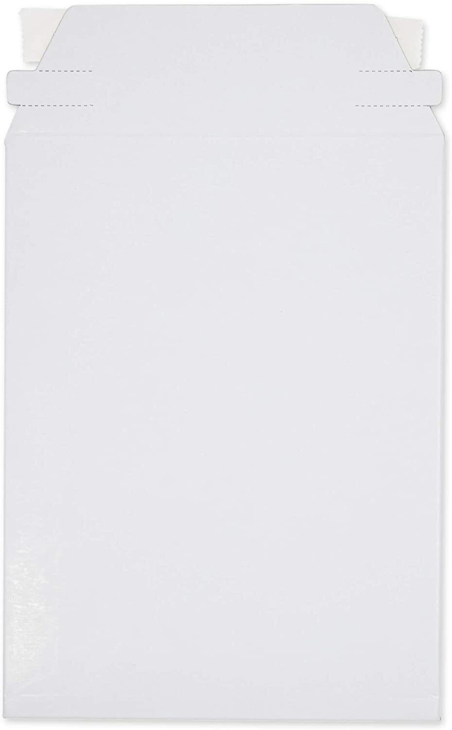 1-1000 6 x 8 White CD/DVD Self Seal Photo Ship Flat Cardboard Envelope Mailer
