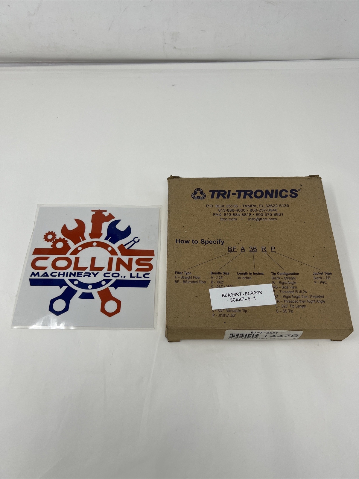 Tri-Tronics BF-A-36RT Cable Bifurcated Glass Fiber Optic Light Guide