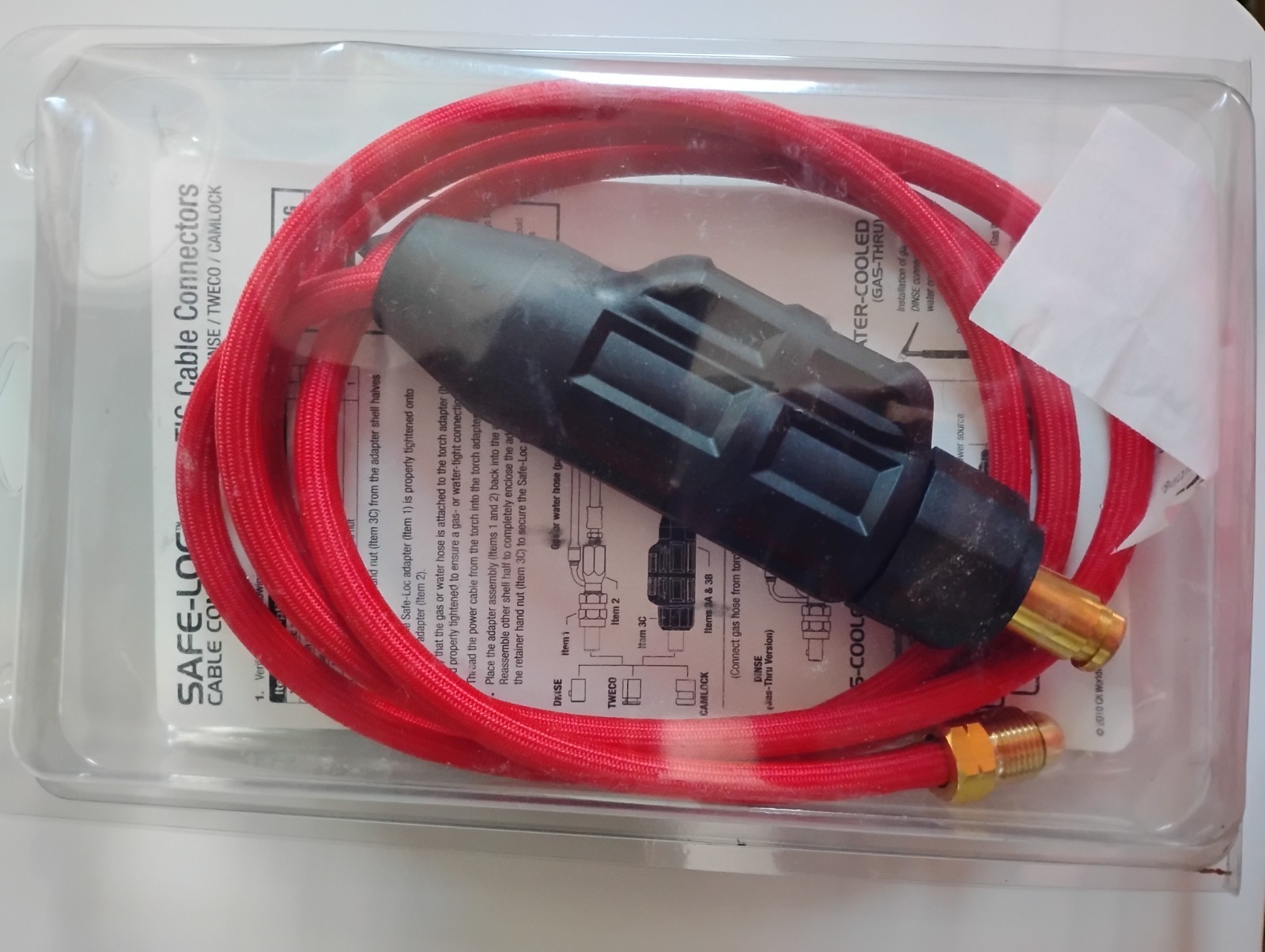 CK SLWHAT-35 SafeLoc Male Dinse 35 1/2″ for Water-Cooled Torches