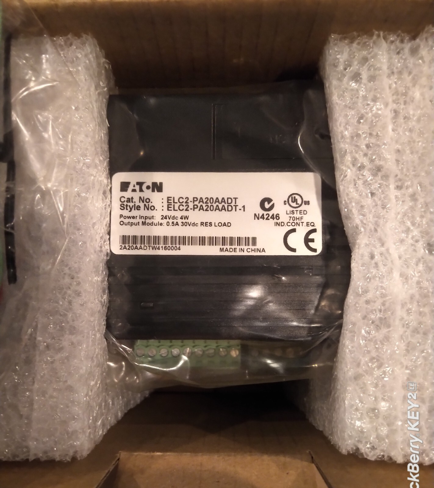 EATON, ELC2-PA20AADT, PLC WITH ANALOG AND DIGITAL I/O, NEW BUT OLD