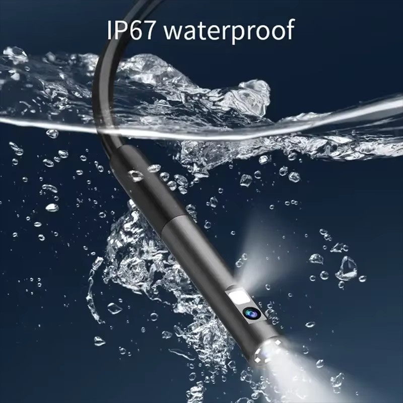 Dual Lens Camera Endoscope Inspection Cam Waterproof 8LED iPhone iPad Android US