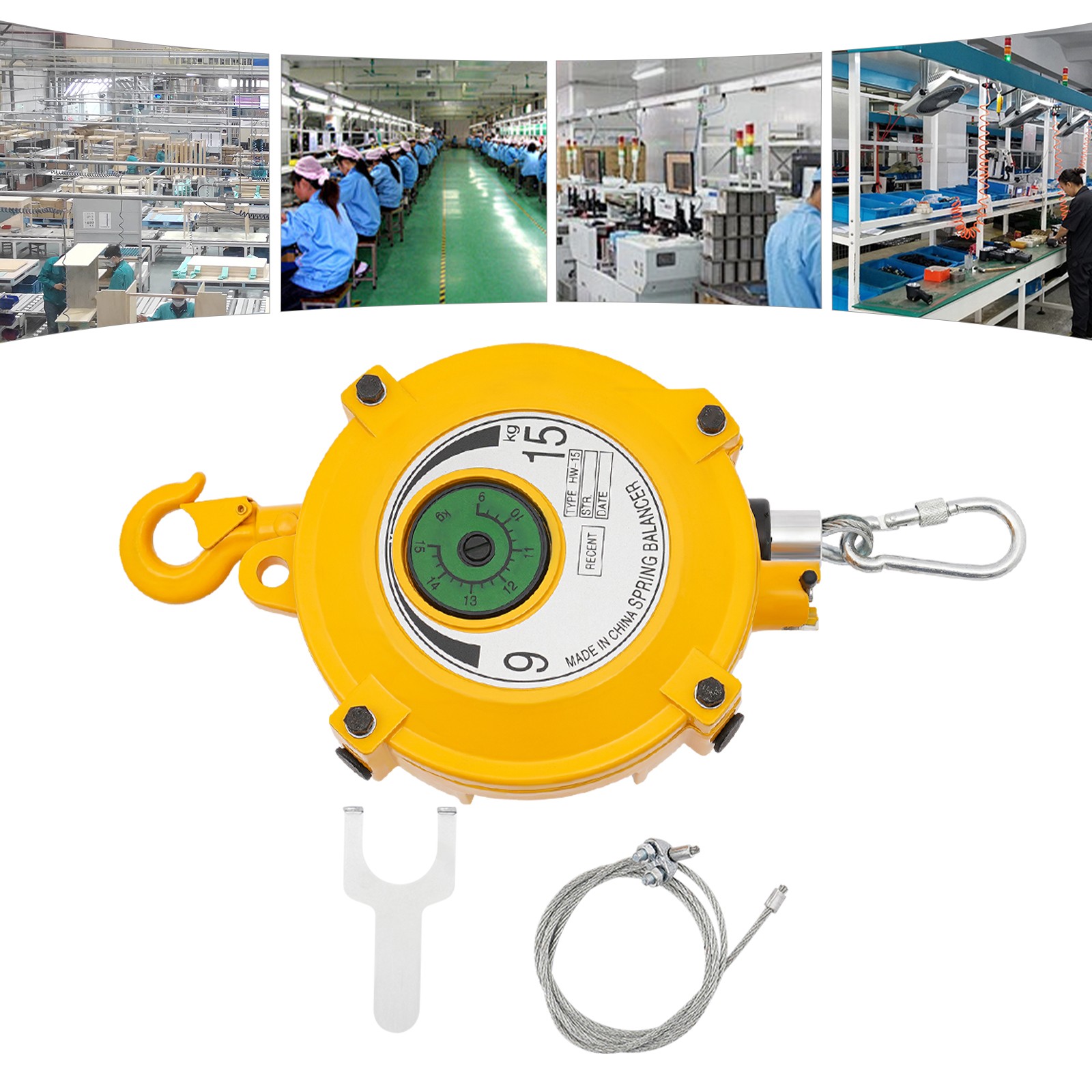 5-9kg Adjustable Spring Tool Balancer Retractable Spring Balancer W/ 1* Wrench