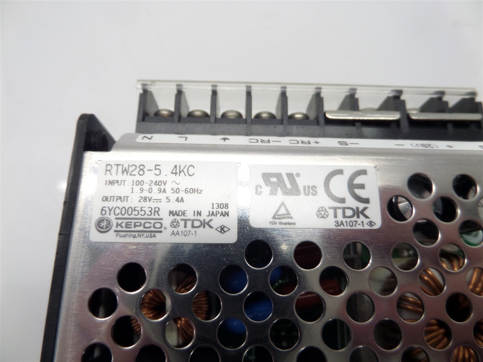 TDK-Lambda RTW28-5.4 KC 28V 5.4A Power Supply 100-240V Input