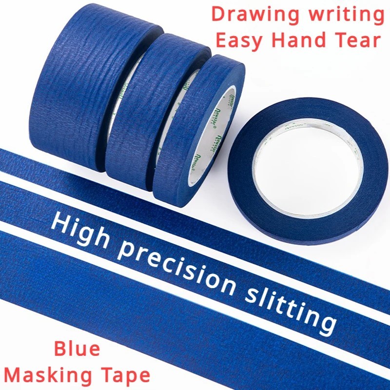 3 Rolls Blue Painter’s Tape 2 Inch x 60 Yards 5.5 Mil Masking Tape Clean Removal