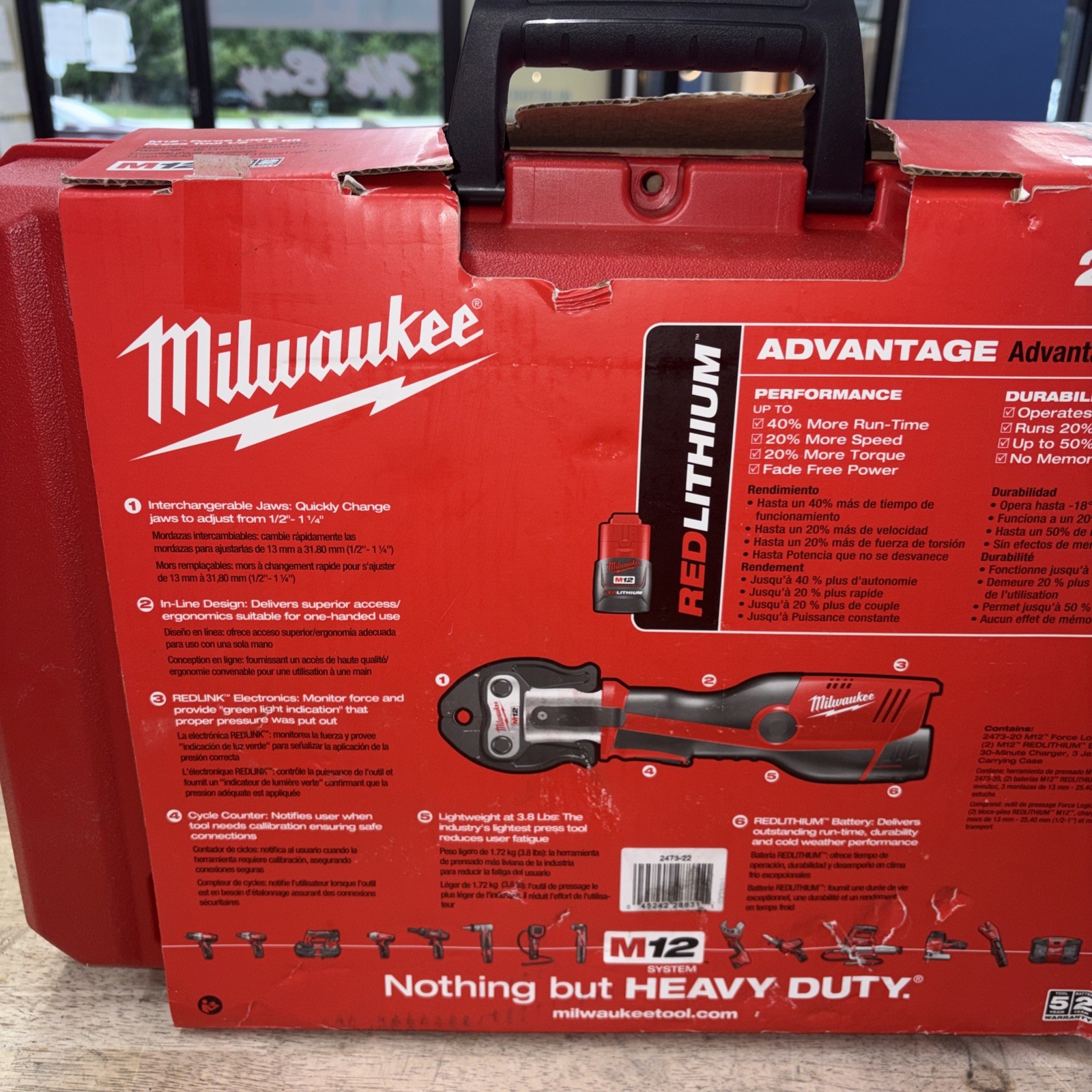 Milwaukee 2473-22 M12 12V Lithium-Ion Force Logic Cordless Tool Kit