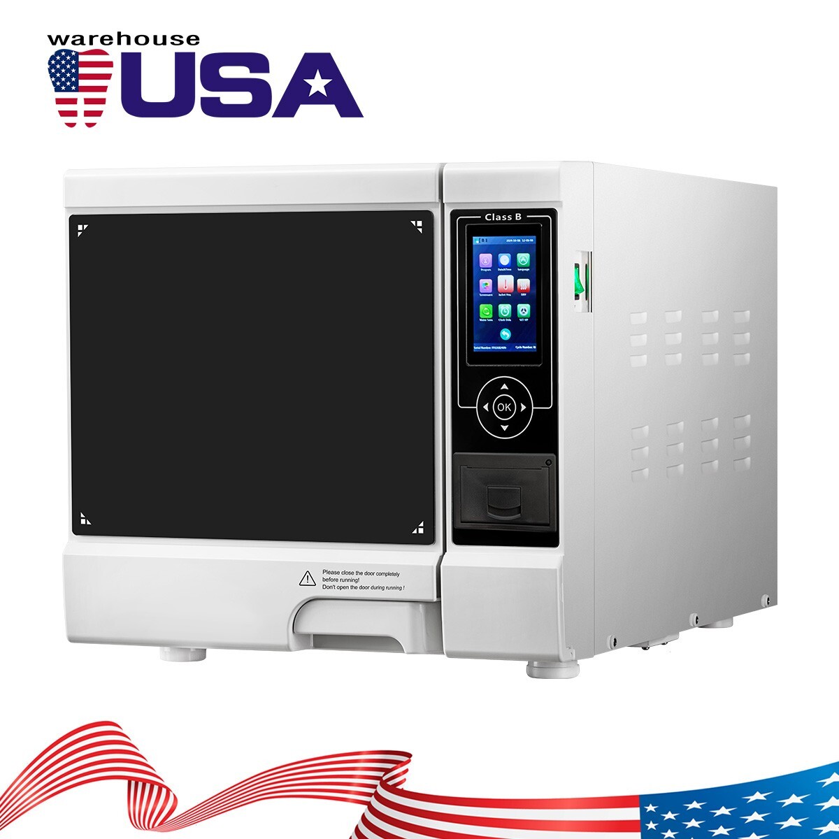 22L Class B Steam Sterilizer Dental Autoclave Pulsation vacuum Sterilizers LCD