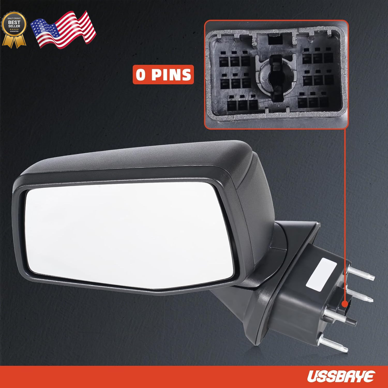 Side Mirror Compatible with 2019-2025 Chevy Silverado 1500/1500LTD WT View